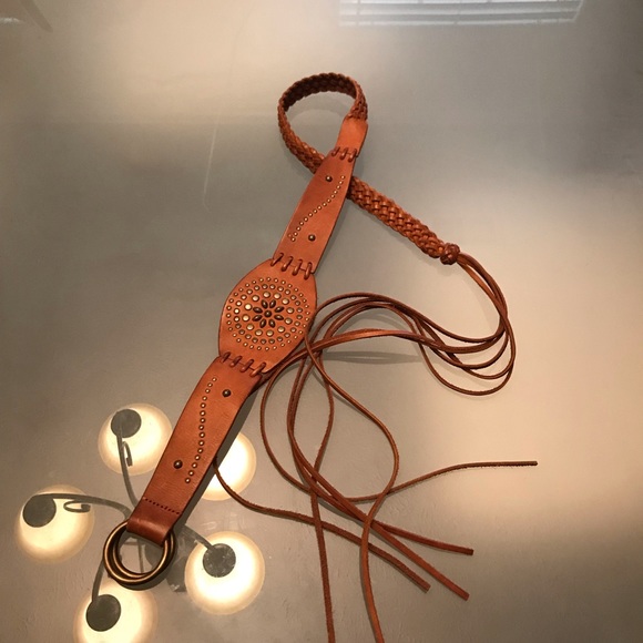 Express leather fringe belt - Picture 2 of 8